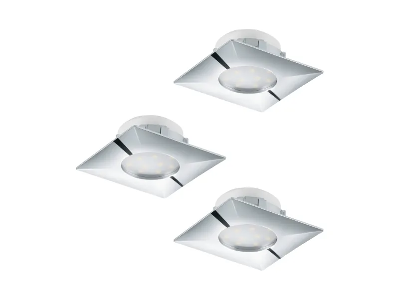 Alternativ bild 0 för EGLO PINEDA BUILT-IN. SET 3X500LM 78X78 CHROME