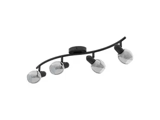 Produktfoto för EGLO POLLICA, E14, IP20, Svart, Transparent