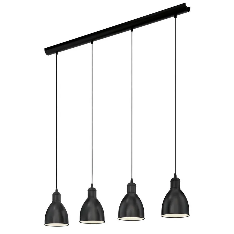 Bild 1 för EGLO Priddy, Flexibelt fäste, Svart, Vit, Svart, Vit, Stål, IP20, I