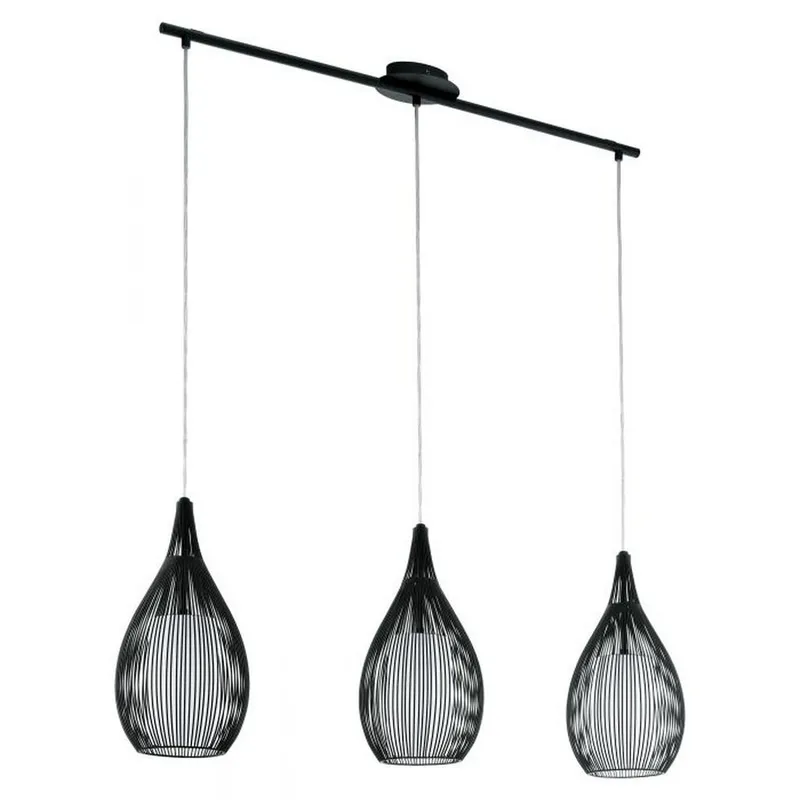 Bild 1 för EGLO Razoni, Flexibelt fäste, Svart, Vit, Svart, Vit, Stål, Glas, Rund