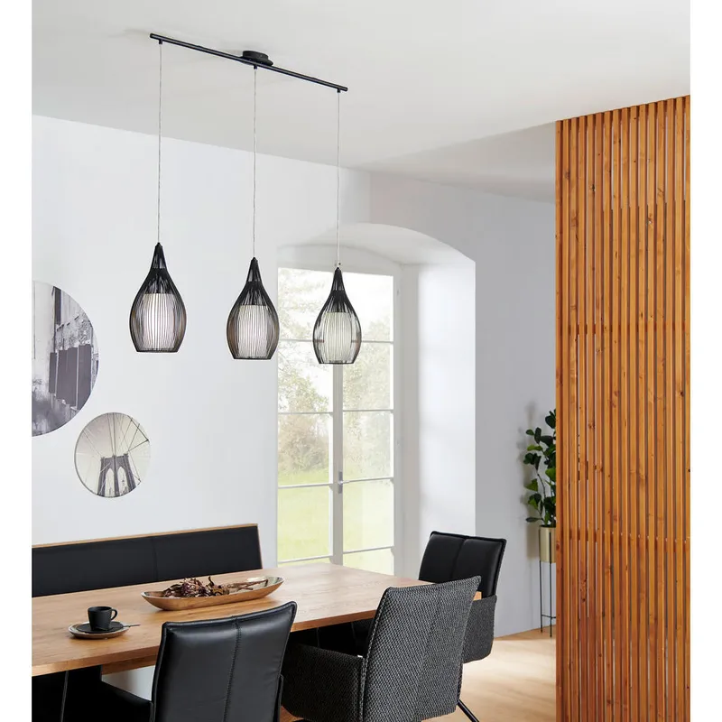 Bild 2 för EGLO Razoni, Flexibelt fäste, Svart, Vit, Svart, Vit, Stål, Glas, Rund