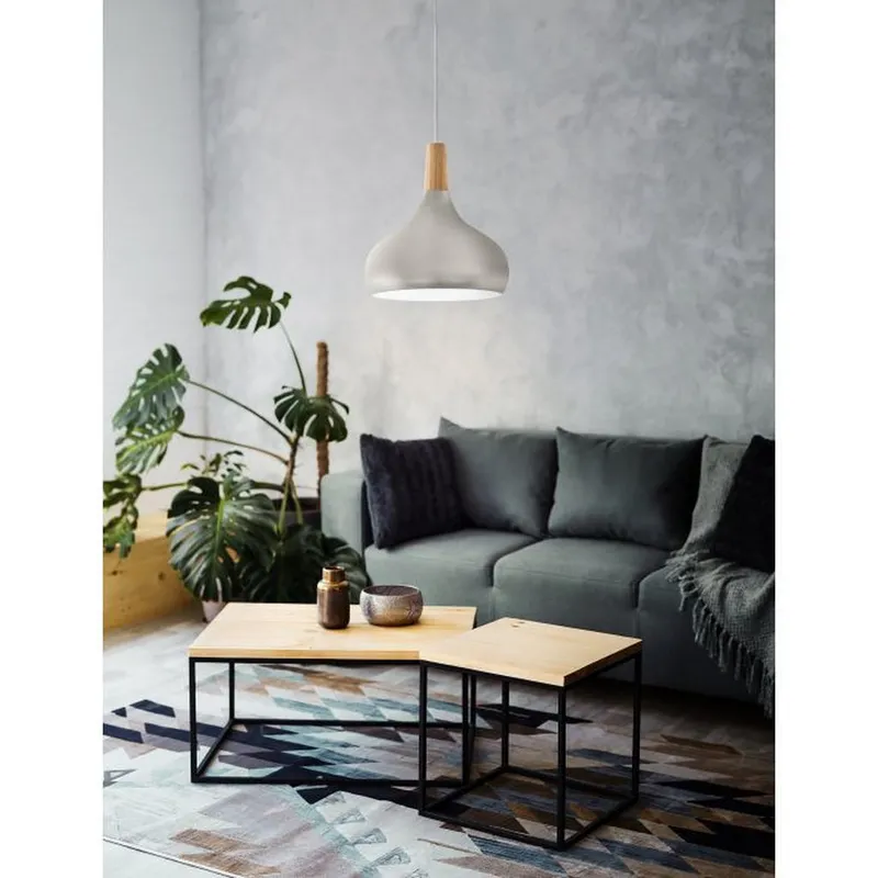Bild 3 för EGLO Sabinar, Flexibelt fäste, Brun, Silver, Brun, Stål, Trä, Trä, inomhus