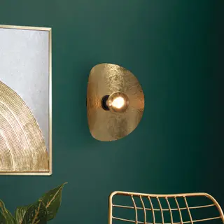 Produktfoto för EGLO SACEDA VÄGG E27 SVART/GULD