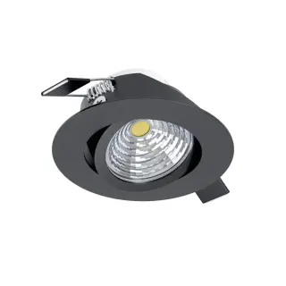 Produktfoto för EGLO SALICETO INFÄLLD DIMMER TILT Ø88 2700K SVART