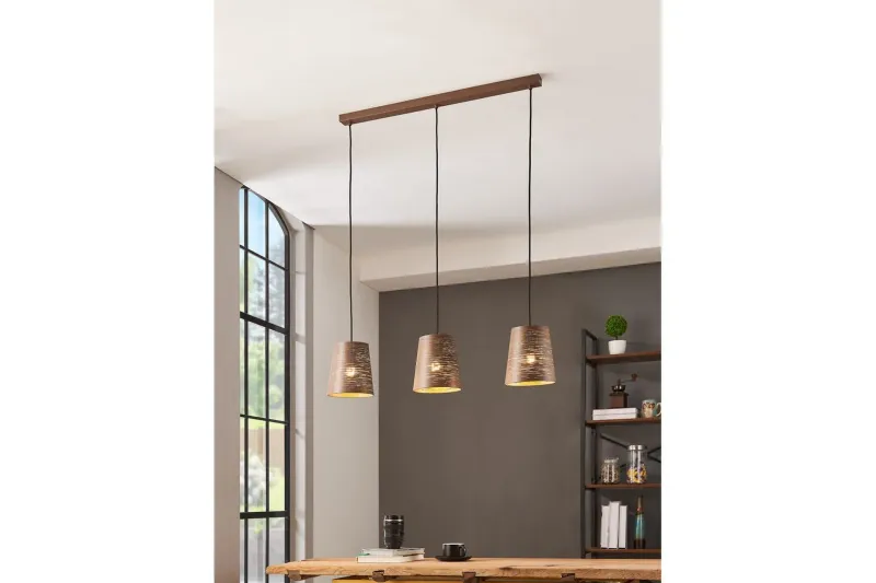Bild 2 för EGLO SEGEZIA pendant light Mokka colour gold