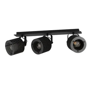 Produktfoto för EGLO SEGOVIA SKINNE 3XE27 SORT/NATUR