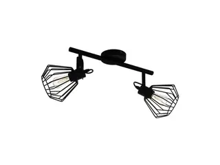 Produktfoto för EGLO Tabillano, Utanpåliggande spotlight, E27, 2 lampor, 220-240 V, Svart