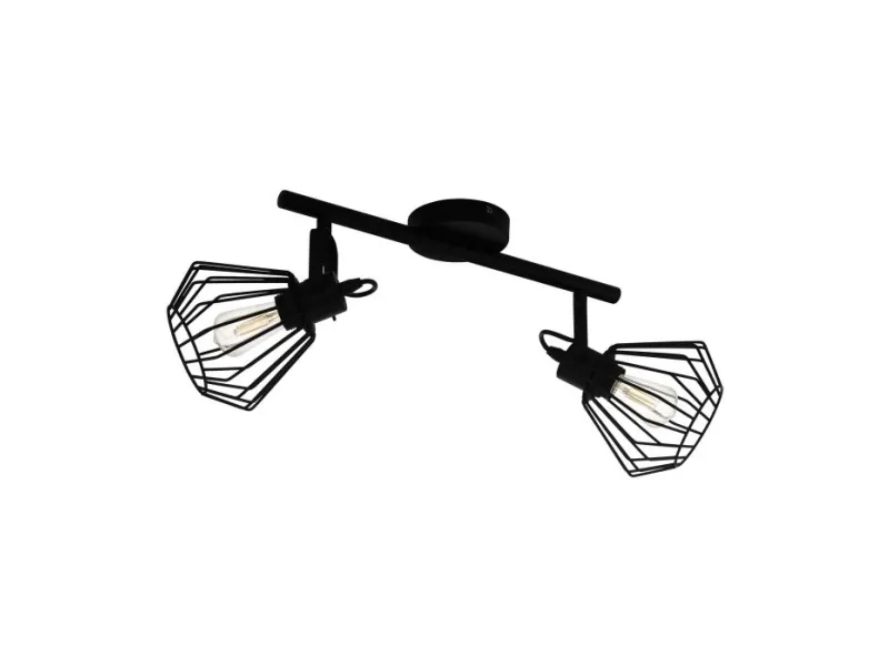 Alternativ bild 0 för EGLO Tabillano, Utanpåliggande spotlight, E27, 2 lampor, 220-240 V, Svart