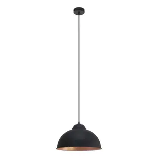 Produktfoto för EGLO Truro 2, Flexibelt fäste, Svart, Koppar, Svart, Koppar, Stål, Rund, IP20