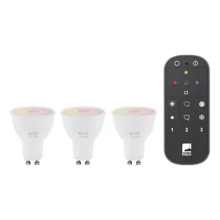 Produktfoto för Eglo Uppsättning med 3x GU10, fjärrkontroll - RGB + TW - Zigbee, Bluetooth