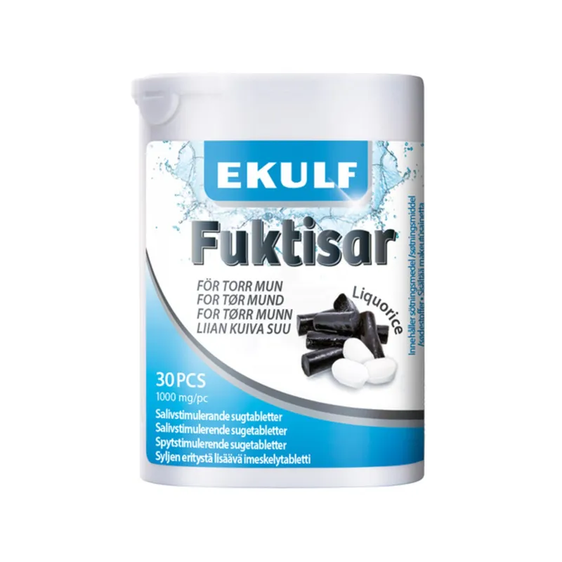 Bild 2 för Ekulf Fuktisar Liquorice 30 st