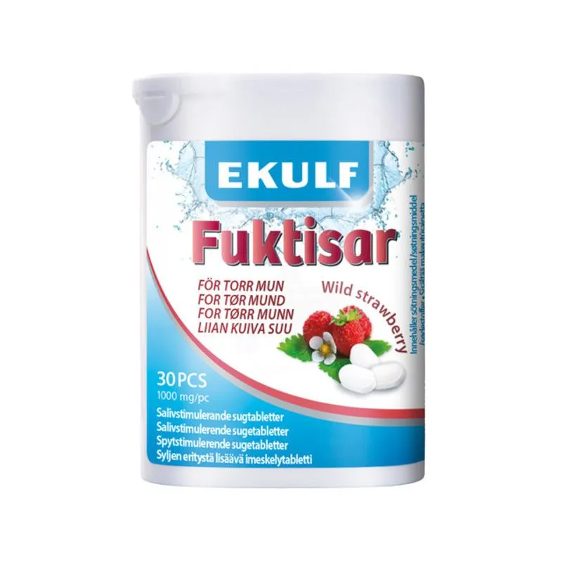Bild 1 för Ekulf Fuktisar WildStrawberry 30 st