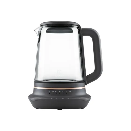 Alternativ bild 0 för Electrolux E7GK1-8BP, 1,7 l, 2000 W, Svart, Koppar, Justerbar termostat, Vattennivå indikator, Sladdlös