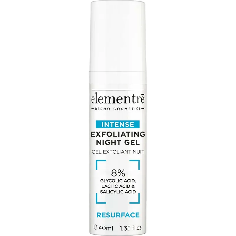 Alternativ bild 0 för elementrē - Exfoliating Night Gel - 8% Glycolic, Lactic, Salicylic Acids 40 ml på Skincity.com
