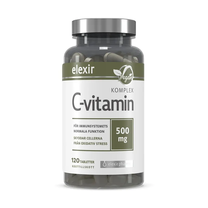 Bild 1 för Elexir Pharma Elexir C-vitamin Komplex 120 tabletter