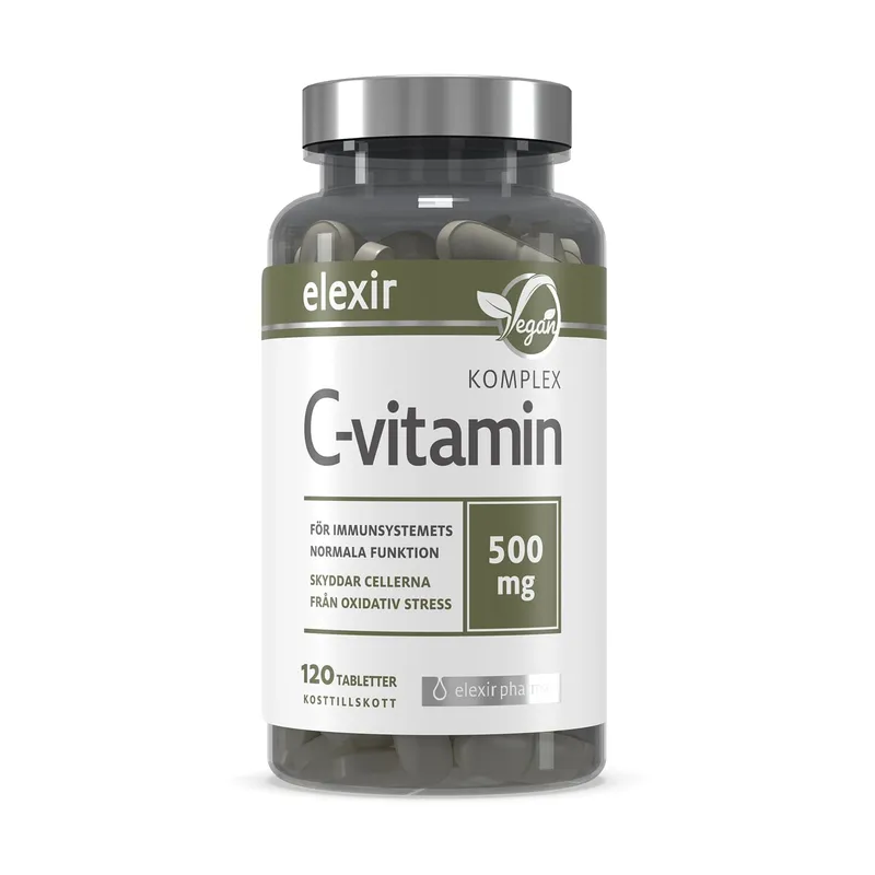 Bild 2 för Elexir Pharma Elexir C-vitamin Komplex 120 tabletter