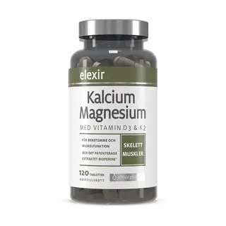 Produktfoto för Elexir Pharma Elexir Kalcium+Magnesium 120 tabletter