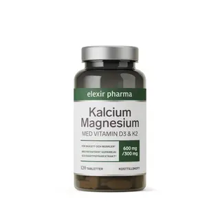 Produktfoto för Elexir Pharma Elexir Kalcium+Magnesium 120 tabletter