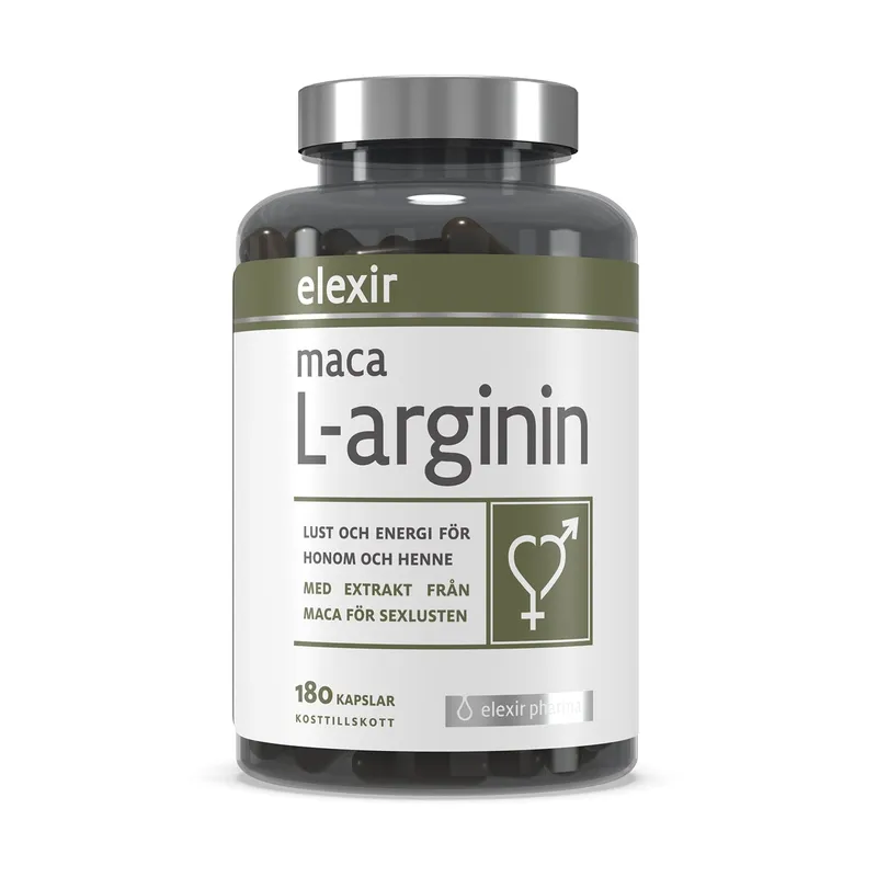 Bild 2 för Elexir Pharma Elexir Maca L-arginin 180 kapslar