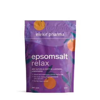 Produktfoto för Elexir Pharma Epsomsalt Relax 1 kg