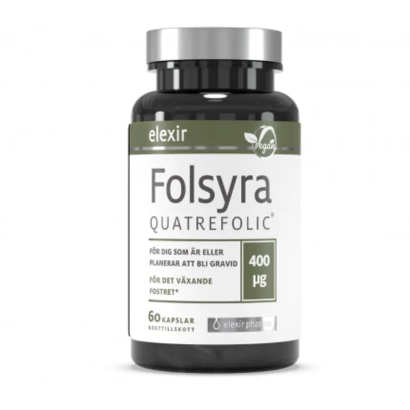 Bild 2 för Elexir Pharma Folsyra 60 kapslar