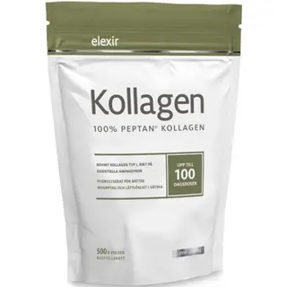 Produktfoto för Elexir Pharma Kollagen 100% Peptan Kollagen 500 g