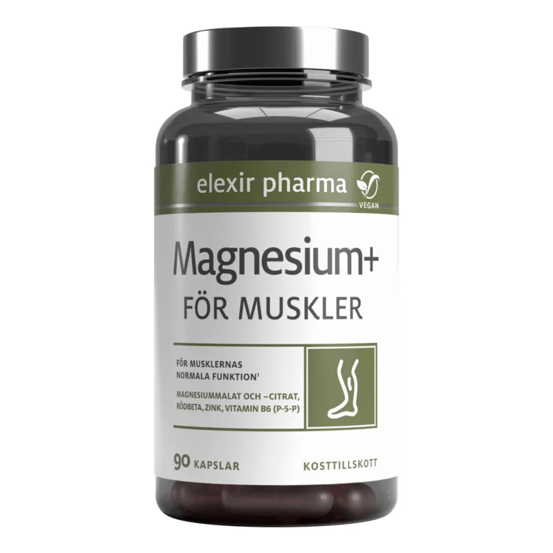 Bild 1 för Elexir Pharma Magnesium+ För muskler 90 kapslar