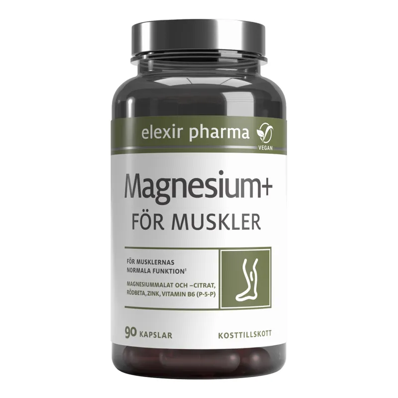 Bild 2 för Elexir Pharma Magnesium+ För muskler 90 kapslar