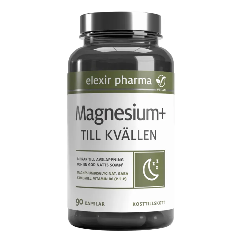 Bild 1 för Elexir Pharma Magnesium+ Till kvällen 90 kapslar