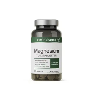 Produktfoto för Elexir Pharma Magnesium Tuggtabletter 120 st