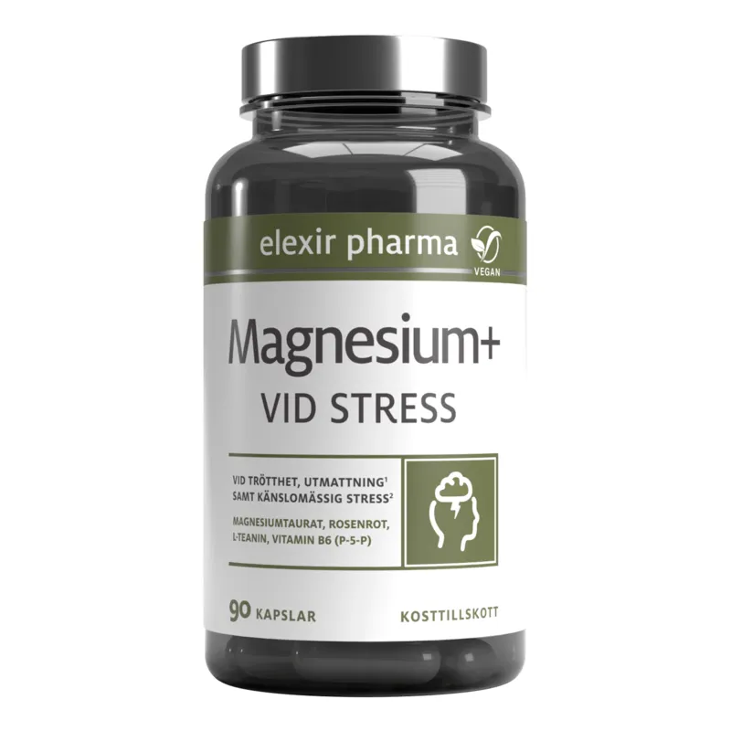 Bild 1 för Elexir Pharma Magnesium+ Vid stress 90 kapslar