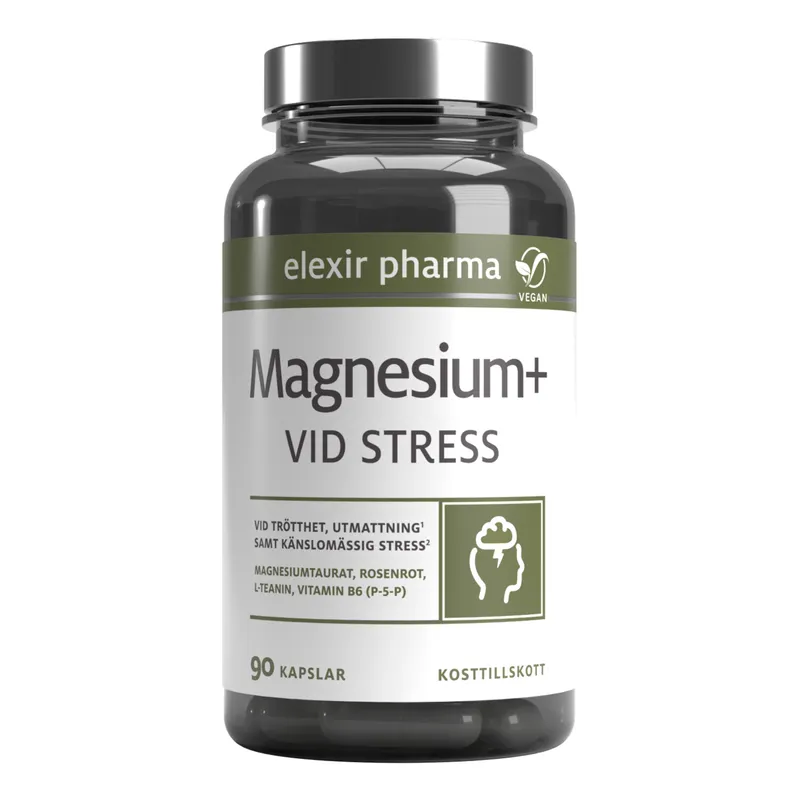 Bild 2 för Elexir Pharma Magnesium+ Vid stress 90 kapslar