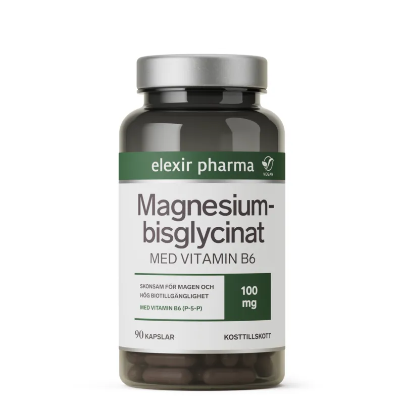 Bild 1 för Elexir Pharma Magnesiumbisglycinat 90 kapslar