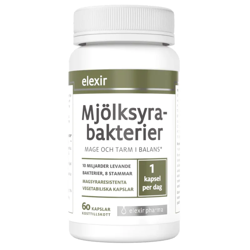 Bild 1 för Elexir Pharma Mjölksyrabakterier 60 kapslar