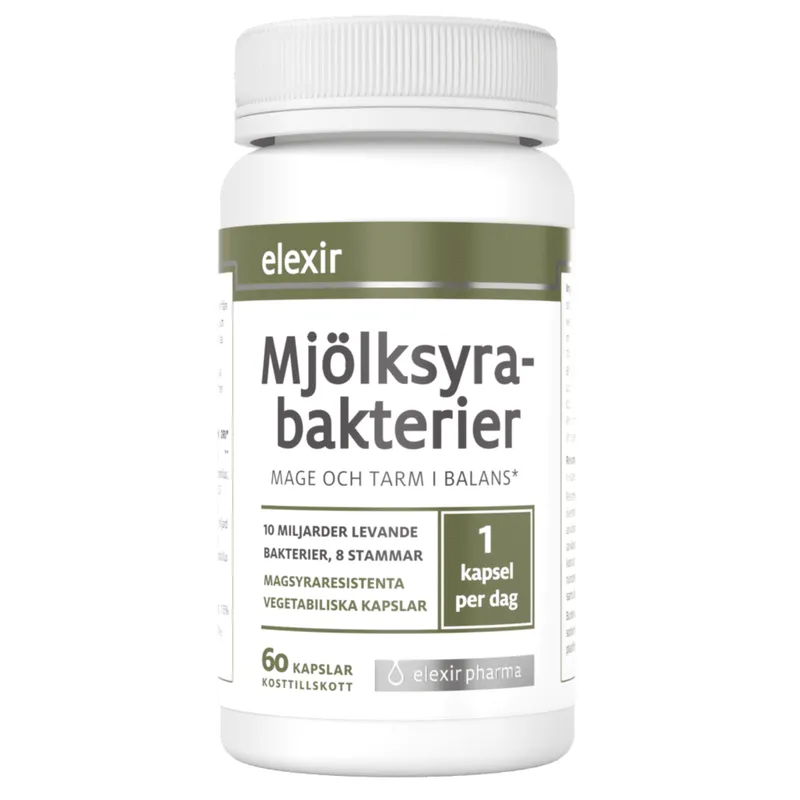 Bild 2 för Elexir Pharma Mjölksyrabakterier 60 kapslar