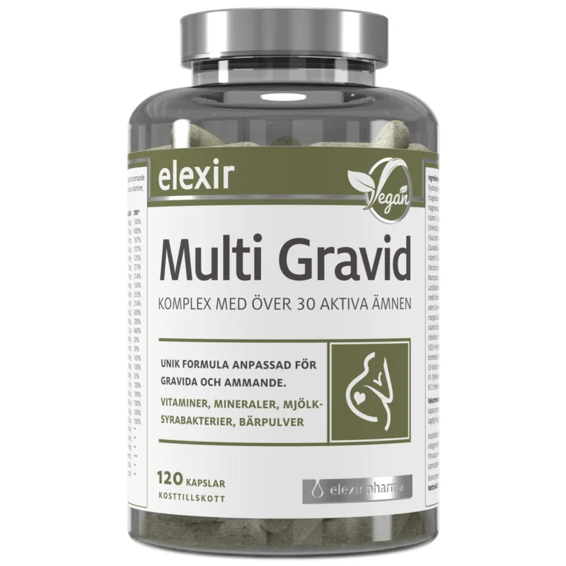 Bild 1 för Elexir Pharma Multi Gravid 120 kapslar