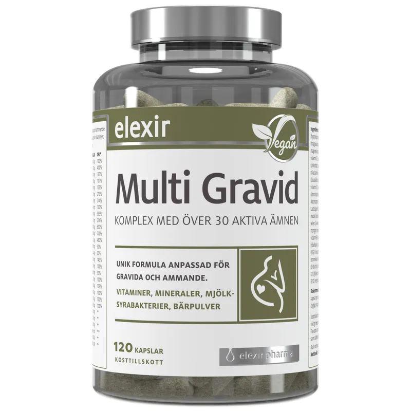 Bild 2 för Elexir Pharma Multi Gravid 120 kapslar
