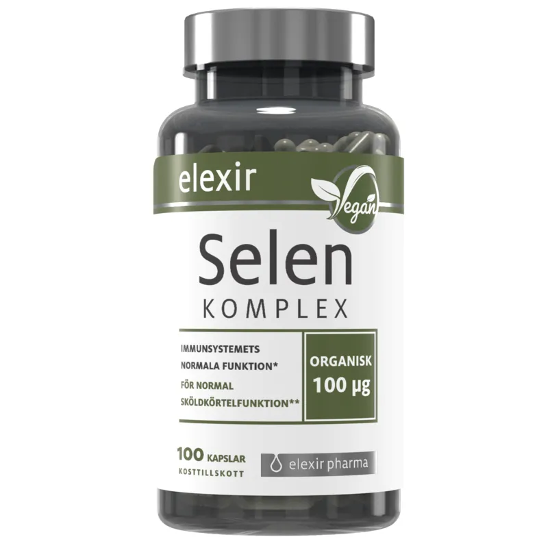 Bild 1 för Elexir Pharma Organisk Selen Komplex 100 kapslar