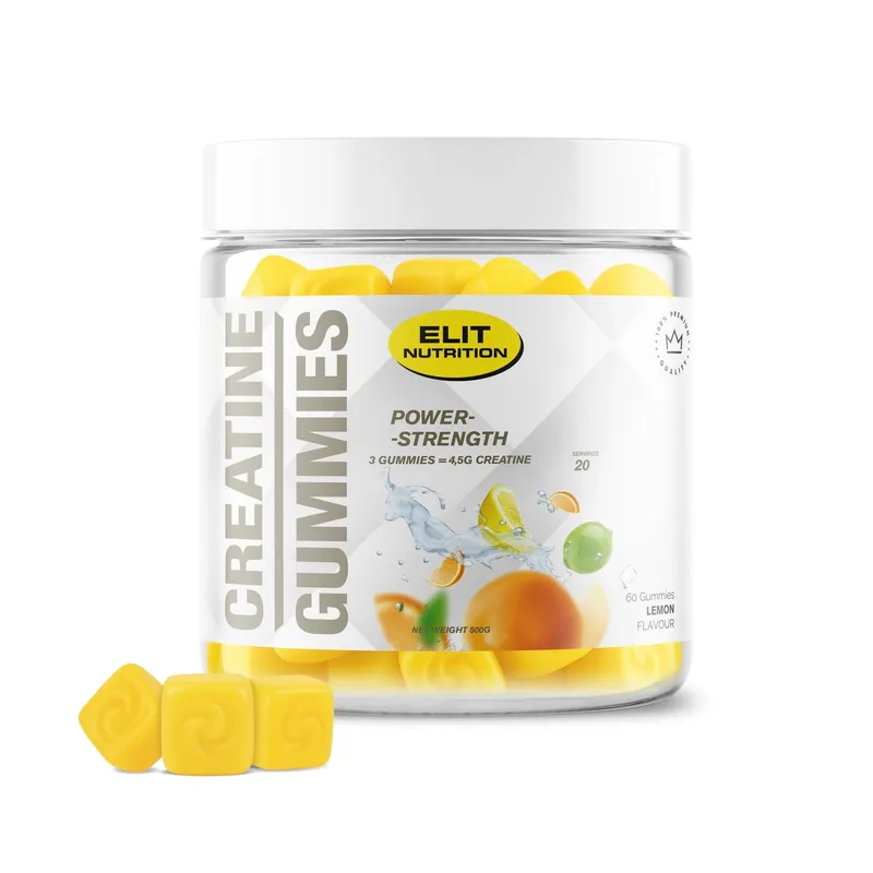 Bild 2 för Elit Nutrition Creatine Gummies 4500 mg Lemon 60 gummies