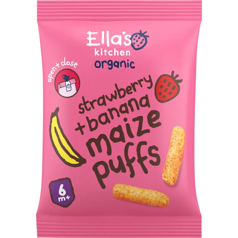 Bild 2 för Ella's Kitchen Majsmums Jordgubbar Bananer 20 g