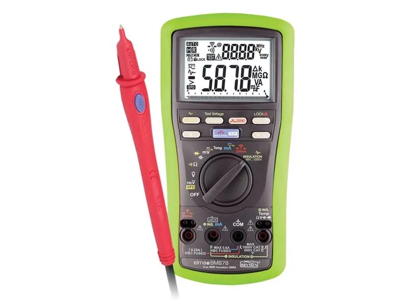 Alternativ bild 0 för ELMA INSTRUMENTS Elma BM878 Isolationsmultimeter med remote probe og temperaturmåling