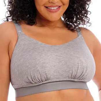 Alternativ bild 0 för Elomi BH Downtime Non Wired Bralette Grå H 80 Dam