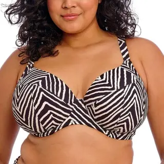 Produktfoto för Elomi Fiji Falls Plunge Bikini Top Svart G 90 Dam