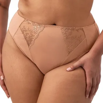 Alternativ bild 0 för Elomi Trosor Zarla High Leg Brief Beige polyamid Medium Dam