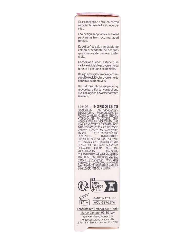 Bild 2 för Embryolisse Artist's Secret Comfort Lip Balm Red