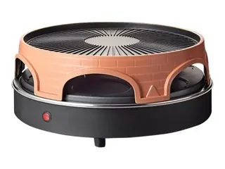 Produktfoto för Emerio PO-113255.4 - Pizza oven/grill/raclette - 1.8 kW - terrakotta-orange