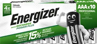 Produktfoto för Energizer Batteri Laddbar P-P AAA