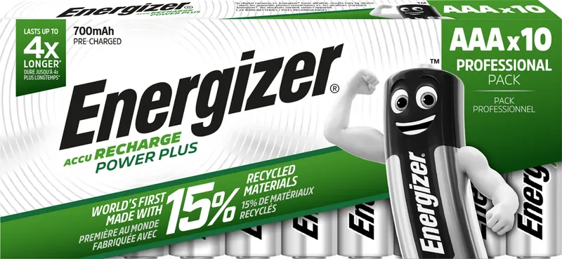 Alternativ bild 0 för Energizer Batteri Laddbar P-P AAA