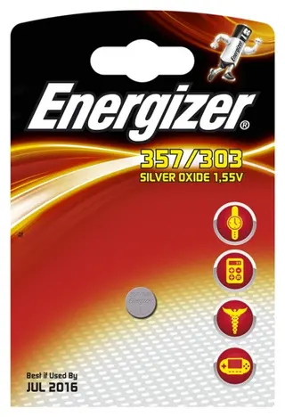 Produktfoto för Energizer Batteri Silveroxid 357/303