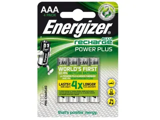 Produktfoto för Energizer Recharge Power Plus - Batteri 4 x AAA - NiMH - (uppladdningsbara) - 700 mAh